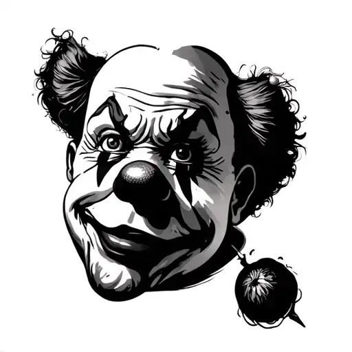 Clown Tattoo In The Elbow