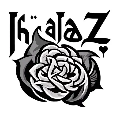 H A Z Tattoo In Arabic