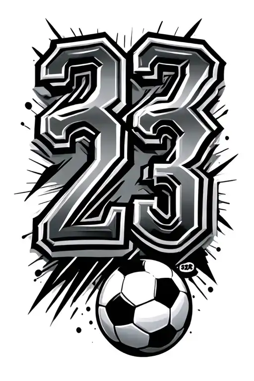 Soccer And 23 Number