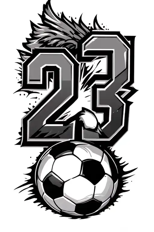 Soccer And 23 Number Dominican Republic