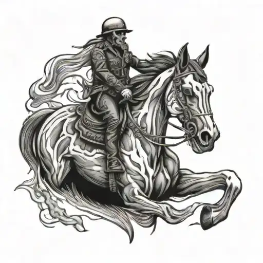 Skull Riding In Horse