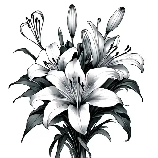 Spider Lilly Flower Bouquet