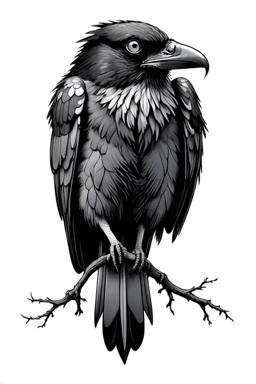 Raven Tree Perch Nightsky Reference