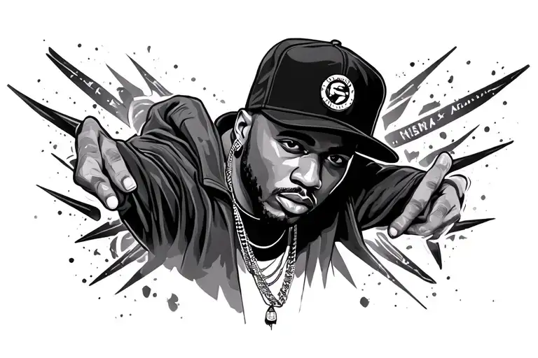 Gangsta Rapper Surrounded