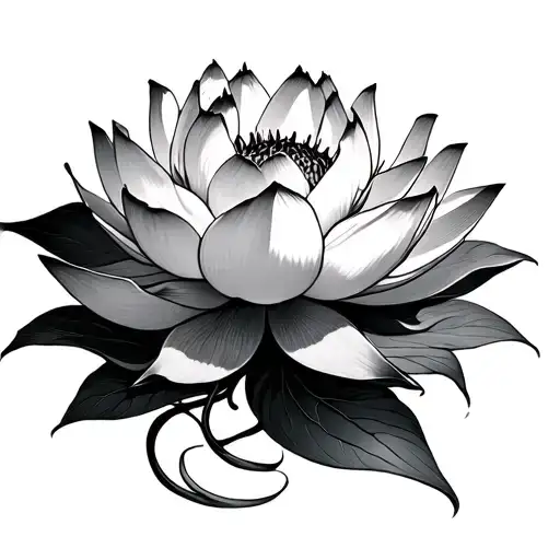 Lak Shmi In A Lotus Flower Blooming