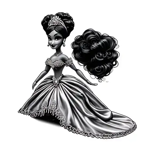 Bourgeois Princess Tiana Voodoo Doll