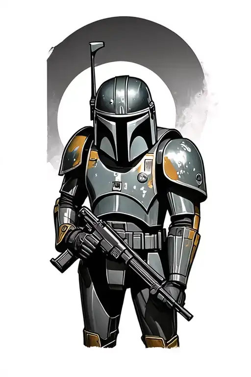 Boba Fett Action Figure Holding