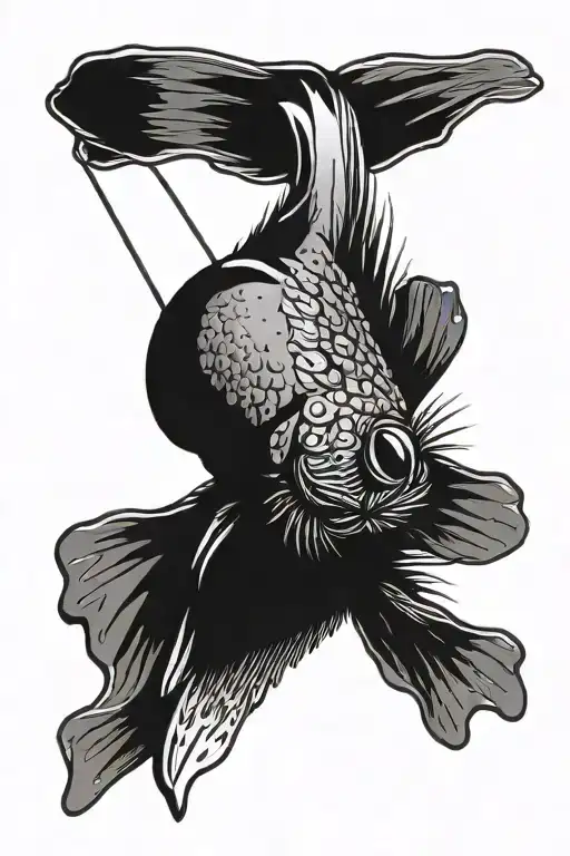 Fly Fishing Wet Fly With Mountain In Background Black And White