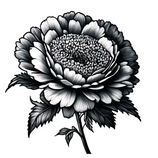Carnation And Aster