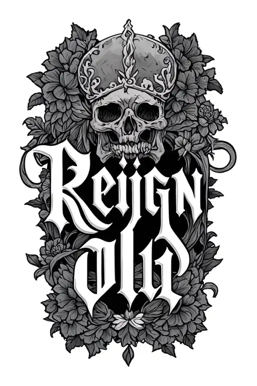 Reign In Old English Font