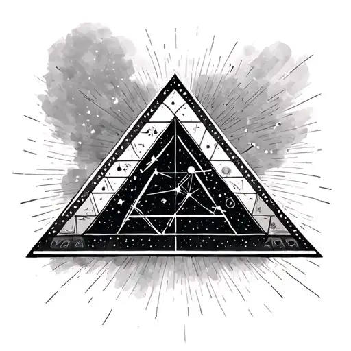 Gemini Constellation With Pyramid