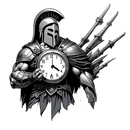 Spartan With Time Clock