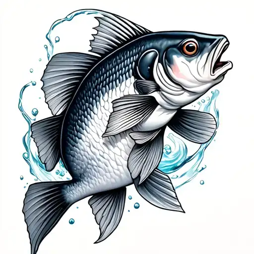 Pieces Fish And Waterlly