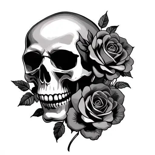 Skull And Roses