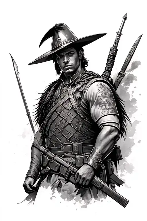 Colombian Lancer Soldier