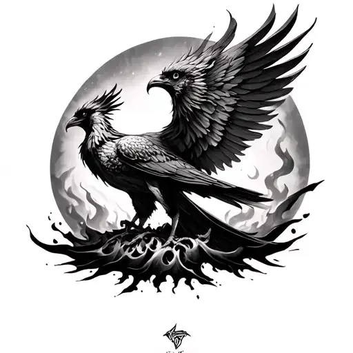 Phoenix Rising From The Ashes