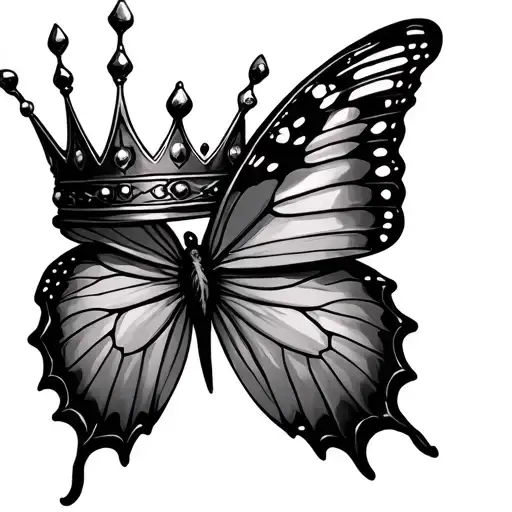 Crown With Butterfly