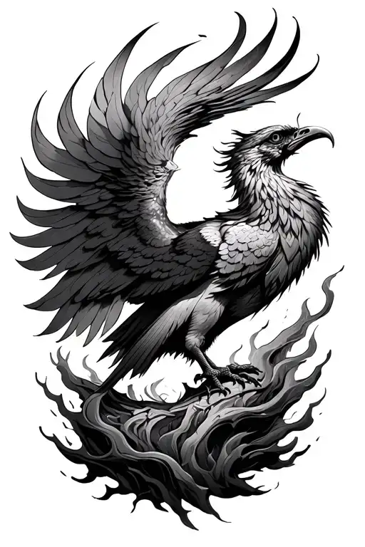 Phoenix Rising From The Ashes