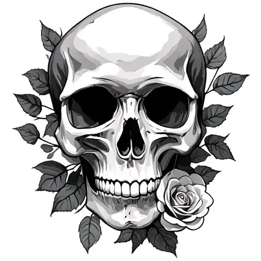 Skull And Roses