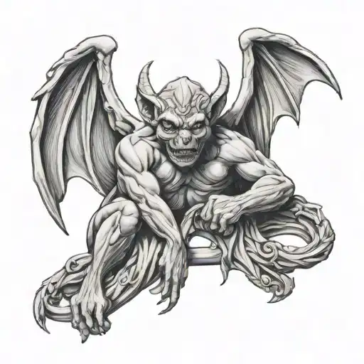 Gargoyle & Angles Holding Life Intertwined