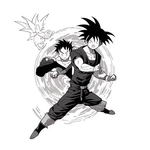 Luffy Naruto Y Goku
