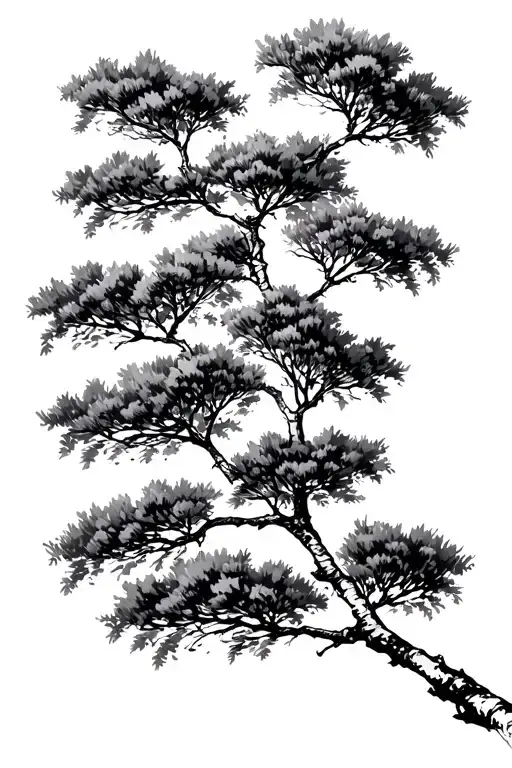 Birch Tree Branches Blowing In The Wind