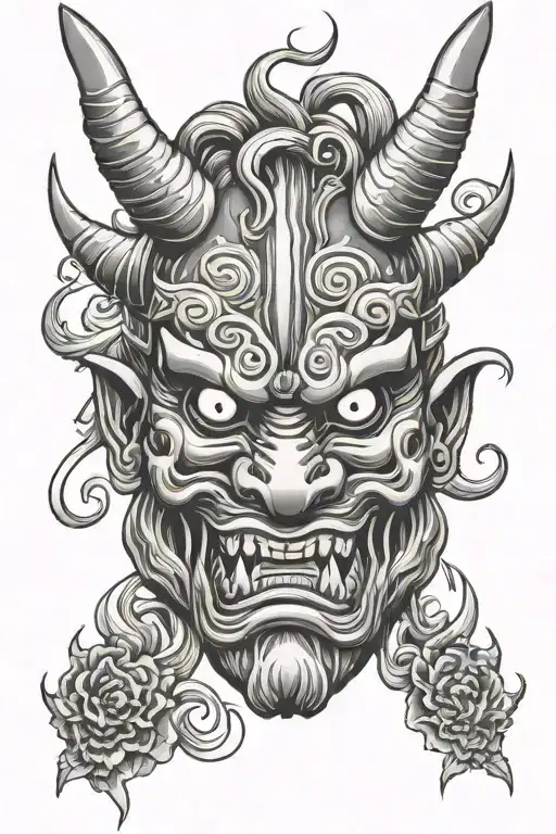Japanese Oni Mask