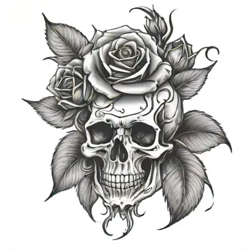 Skull And Roses