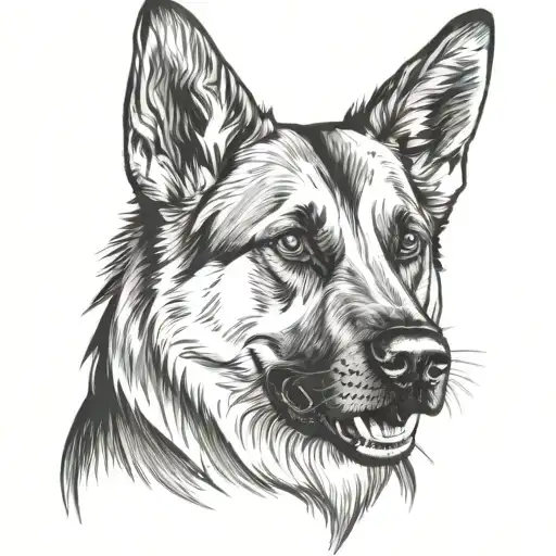 Skull German Shepherd Dog