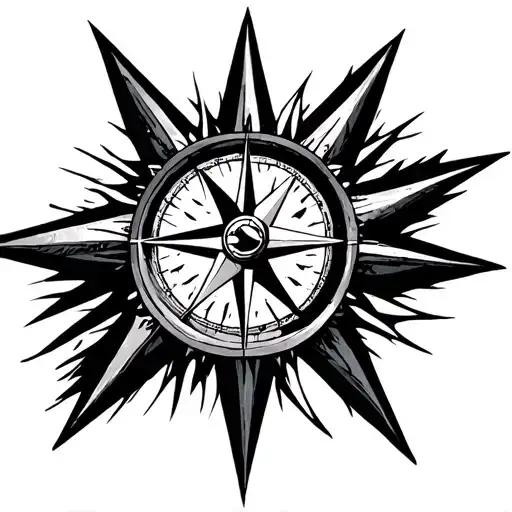 Nautical Star Compass Design