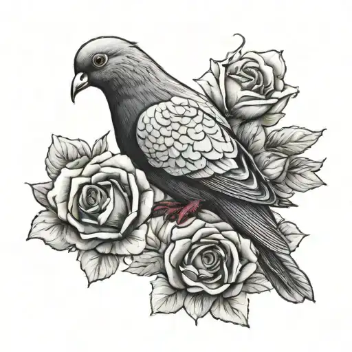 Pigeon Rose Cloud