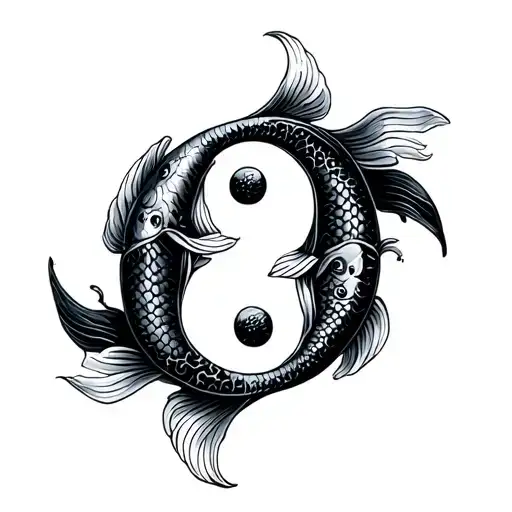 Koi Fish Yin Yang