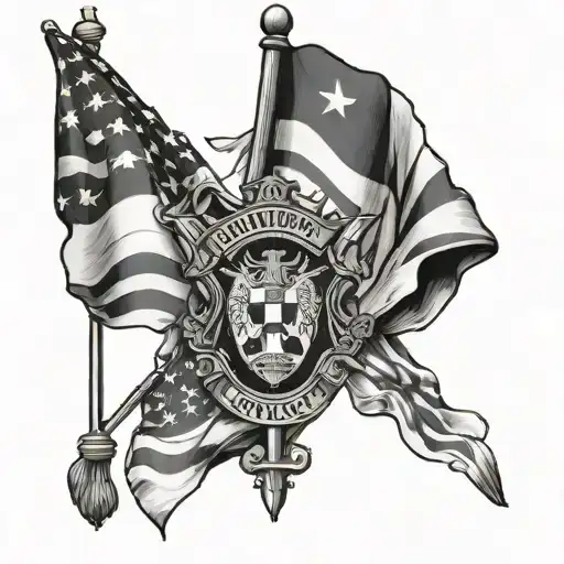 Peurto Rico Flag And District Of Columbia