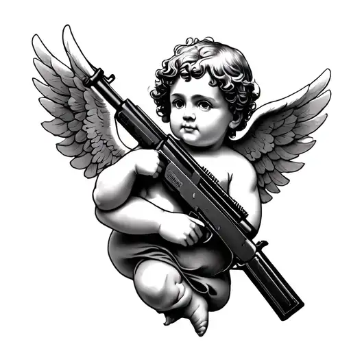 Complete Cherub With Ak 47