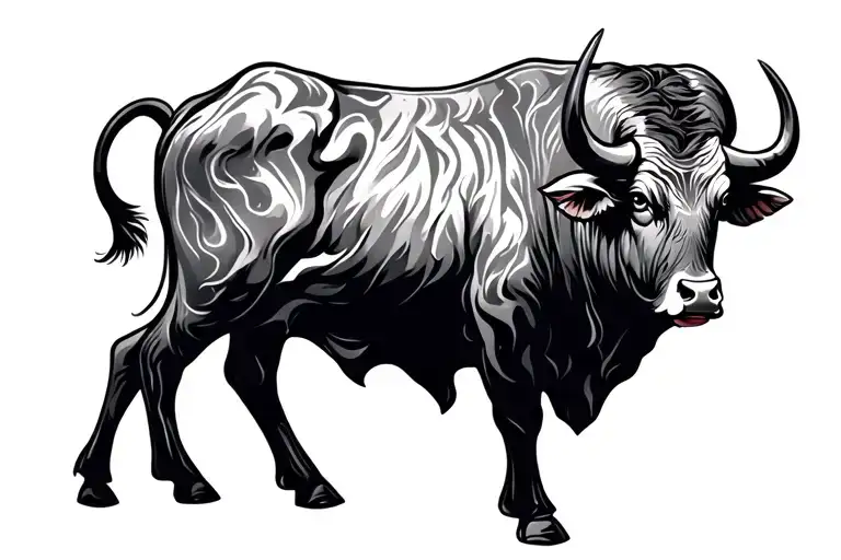 Bull Pretty Taurus Zodiac Symbol