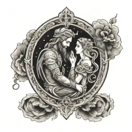 Lovers Tarot Northern Lights