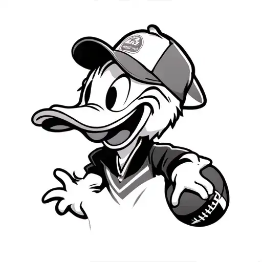 Donald Duck Football Coach