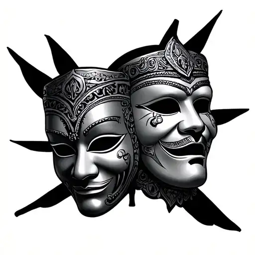 Cholo Style Theater Masks