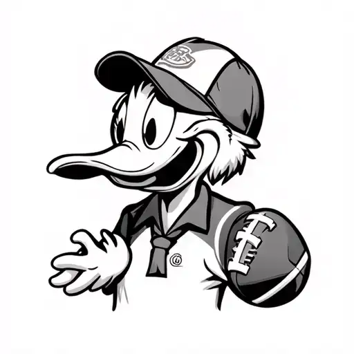 Donald Duck Football Coach