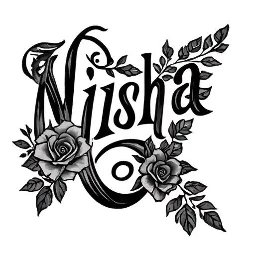 Name Tattoo - Nisha - In Memories