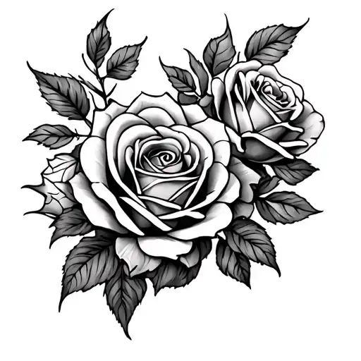 Roses At A Door