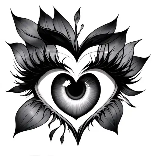 Anime Eyes Heart Irises