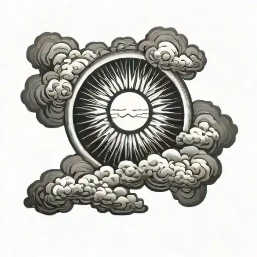 Sun Rainbow And Clouds