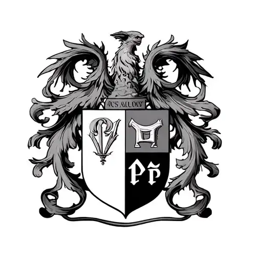 Aquarious And Alpha Phi Omega Coat Of Arms Raised