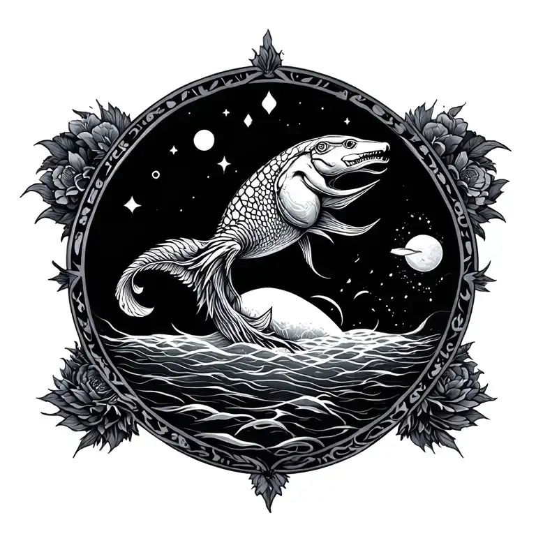Aquarious Zodiac Tatto
