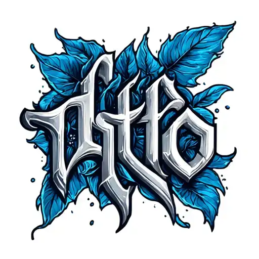 Blue Only Letters
