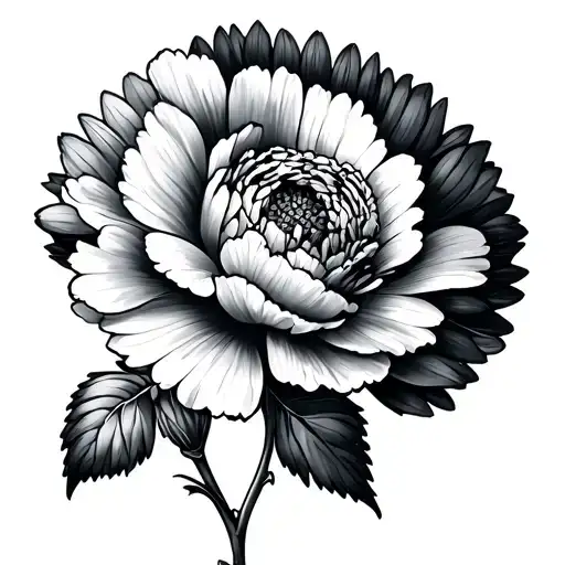 Carnation And Aster