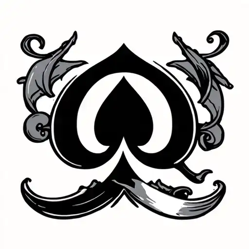 Spade With A Q Inside