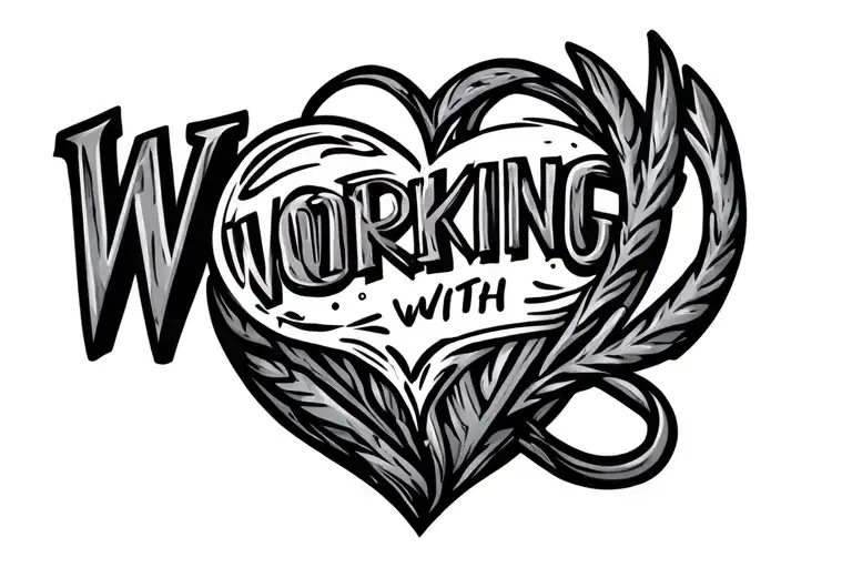 Recycled Icon With Heart In It Saying Working With Recycled Parts