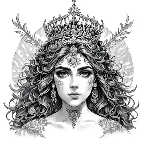 Taianongodess Tatoo Back Tattoo With Queen